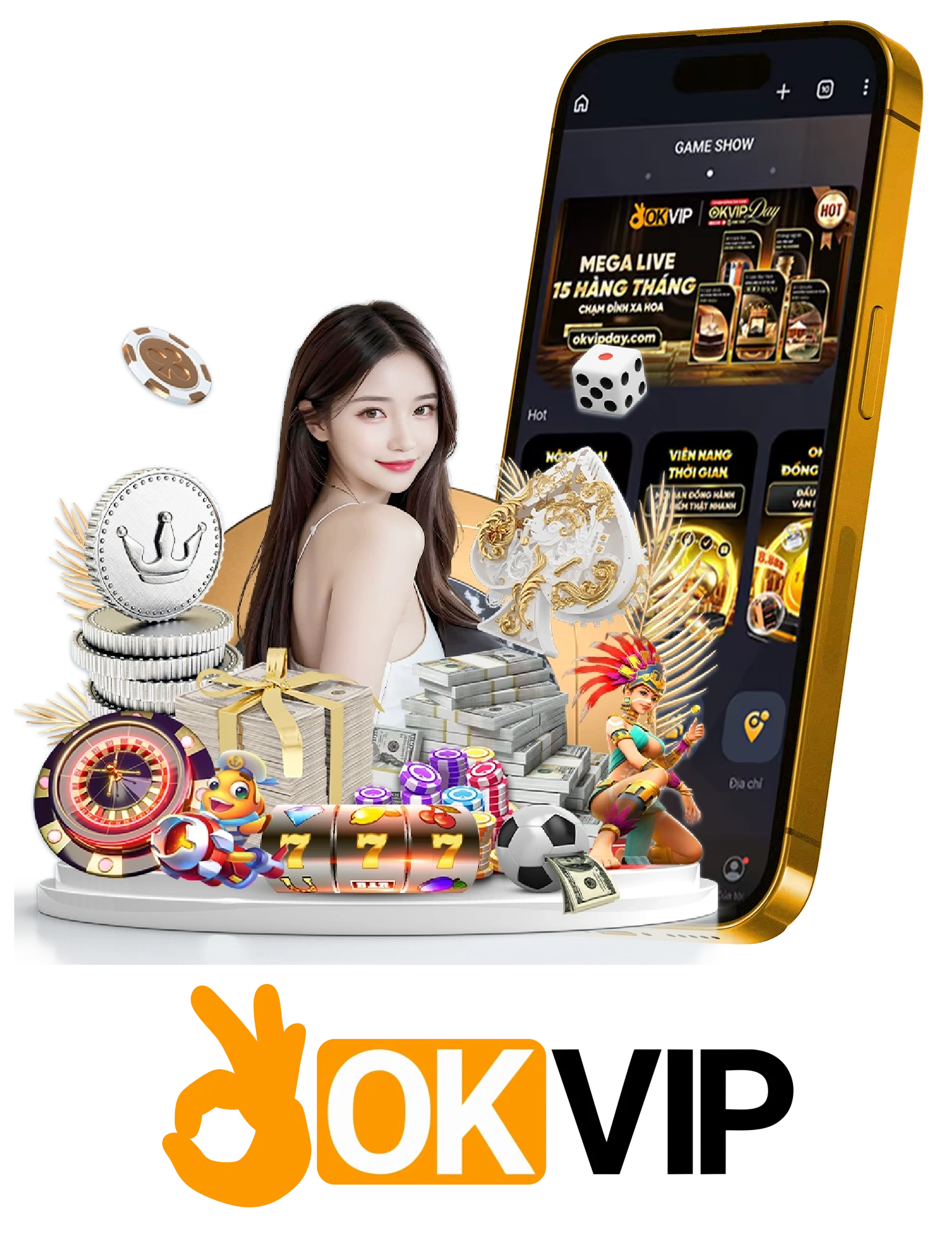 Dịch vụ ứng dụng Okvip trên điện thoại